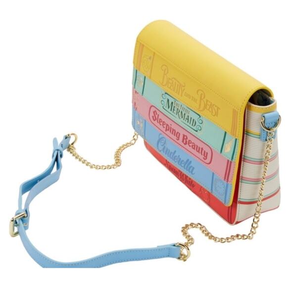Loungefly Disney Princess Books Classics Crossbody Bag New - Picture 2 of 5